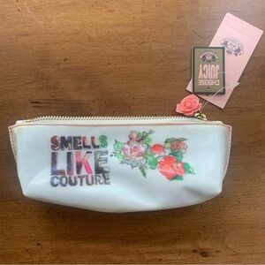 Juicy Couture Pam Gela Smells Like Couture Floral Zip Pencil Case Makeup Pouch